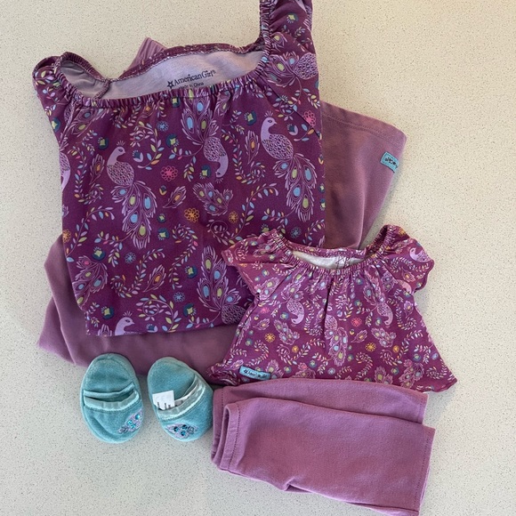 American Girl doll and girl pajama set bundle. Girl size 7/8 (S) - Picture 2 of 5